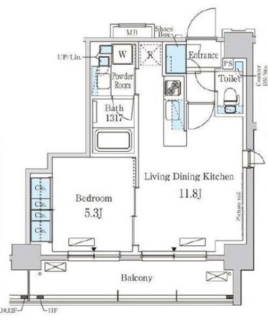 大森駅 徒歩8分 12階の物件間取画像